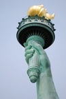 Statue of Liberty holding upside down penis