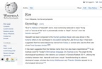 EVE = hawwah, wikipedia etymology