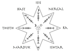 eight pointed star  venus morning star