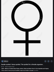 Female symbol = Venus = Mirror