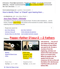 Pappa =father D'eau=2 ---2 Fathers blend
