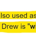 Drew means WISE