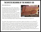 MYSTIC MEANING OF 108