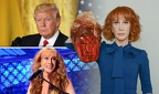 Kathy-Griffin-WEARING BLUE with RED Trump Head