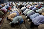 Muslims worshipping Allah