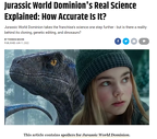 Jurassic World Dominion's Real Science Explained