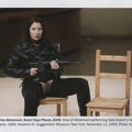 Marina Abramovic with Machine gun at Guggenheim Museum