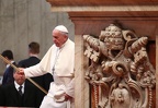 Pope next to Papal Regalia= Dragon