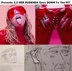 PROVERBS 5.5 - MILEY CYRUS - DRAWING blend 1