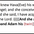 ADAM AND HAVA - Targum Jonathan