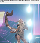 ‘The Masked Singer’ Reveals Christine Quinn as Scorpio in Golden Armor &amp; Stinger Heels 3