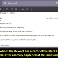 ROBERT CHANDLER's email about Red Letter Text