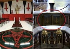 CHURCH OF SATAN - VATICAN upside down crosses blend 1