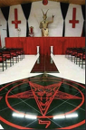 Double Upside-down Crosses Church of Satan 