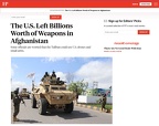 The U.S. Left Billions Worth of Weapons in Afghanistan