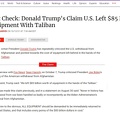 Donald Trump's Claim U.S. Left $85 Billion of Equipment With Taliban