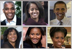 OBAMAS - DAUGHTERS - REAL PARENTS 1