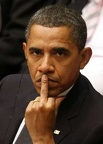 Obama flipping us the bird