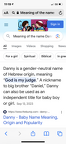 DANNY name meaning - God is my judge