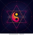 stock-vector-sacred-geometry-the-sign-of-yin-yang-hexagrams