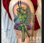 Mantis Tattoo - on arm