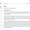 EVE hawwah, wikipedia etymology