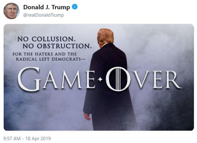 Game Over Trump Tweet